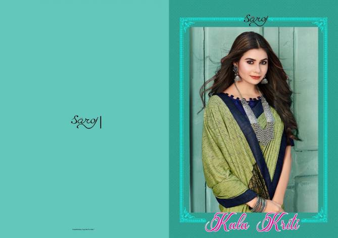 Saroj Kala Kriti Festive Wear Designer Lycra Latest Saree Collection